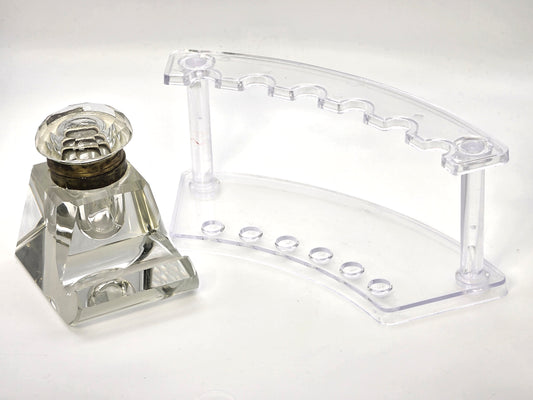 ZenOne Acrylic Pen Stand, 6-place, Clear